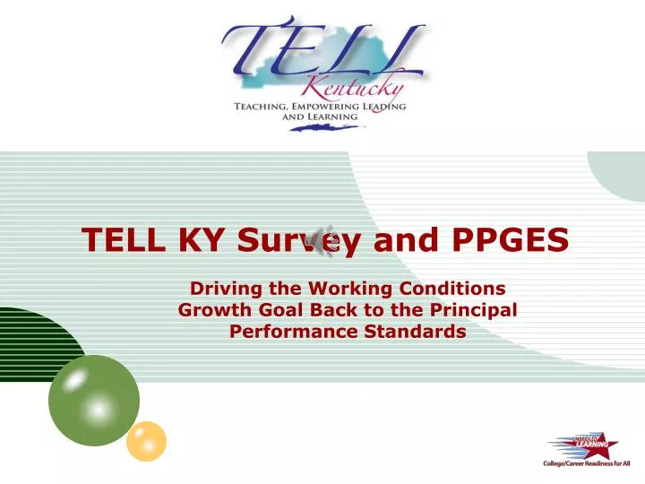 tell ky survey and ppges