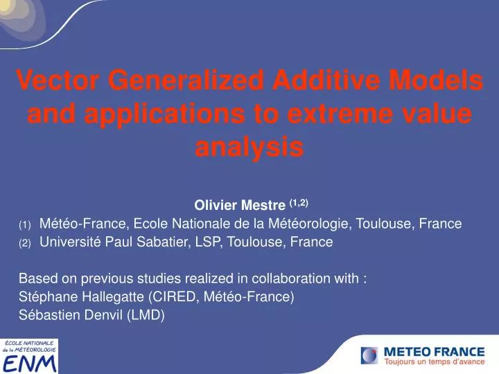 vector generalized additive models and applications to extreme value analysis
