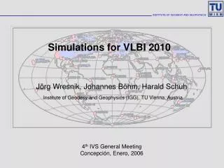 Simulations for VLBI 2010