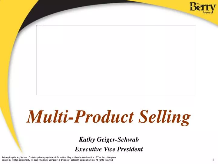 multi product selling kathy geiger schwab executive vice president