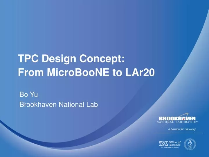 tpc design concept from microboone to lar20