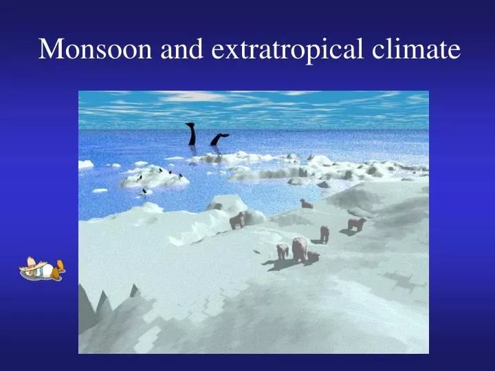 monsoon and extratropical climate