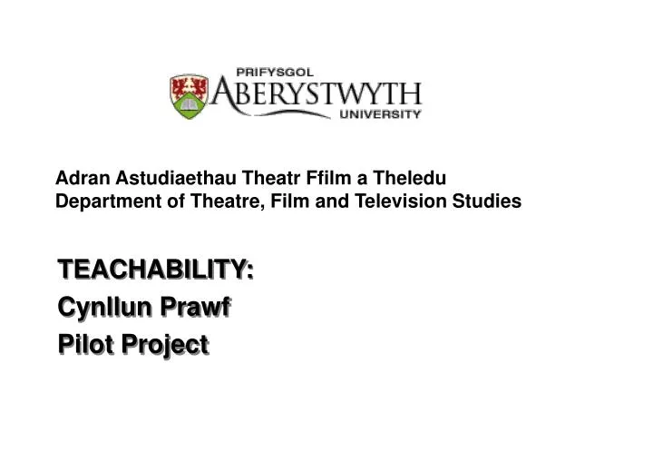 adran astudiaethau theatr ffilm a theledu department of theatre film and television studies