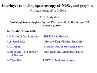 Interlayer tunneling spectroscopy of NbSe 3 and graphite at high magnetic fields