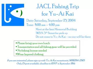 JACL Fishing Trip for Yu-Ai Kai