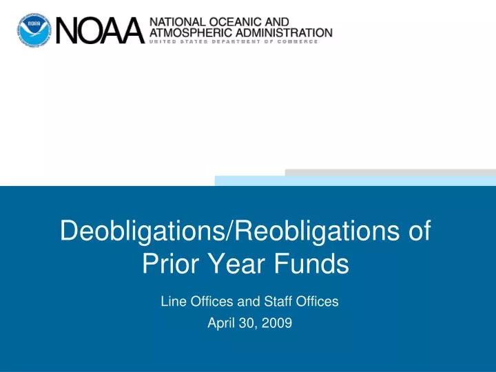 deobligations reobligations of prior year funds
