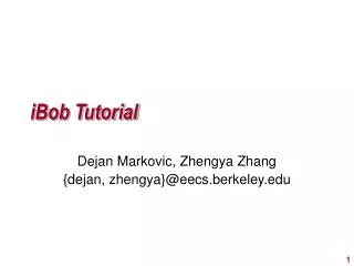 iBob Tutorial