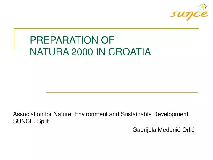 preparation of natura 2000 in croatia