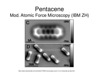 Pentacene Mod. Atomic Force Microscopy (IBM ZH)