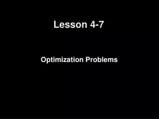 Lesson 4-7