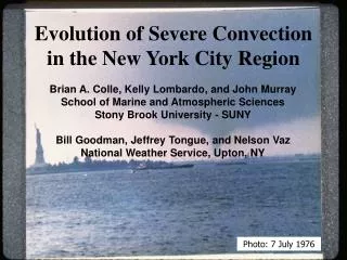 Evolution of Severe Convection in the New York City Region