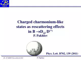 Charged charmonium-like states as rescattering effects in B ? D sJ D (*)