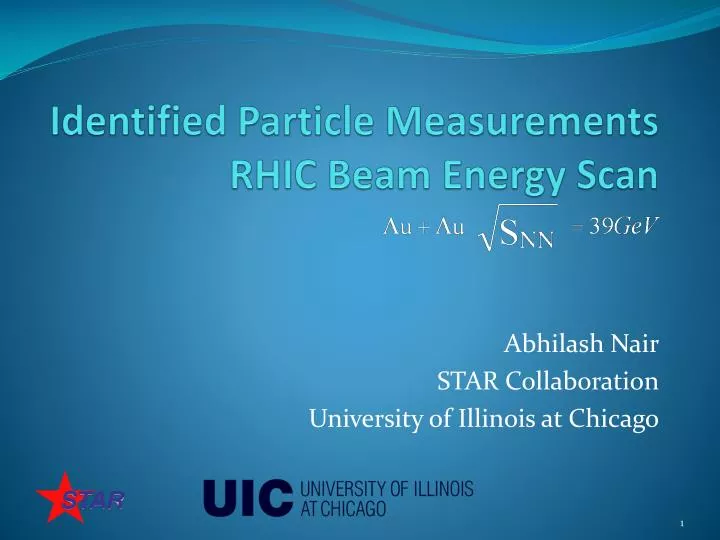 identified particle measurements rhic beam energy scan