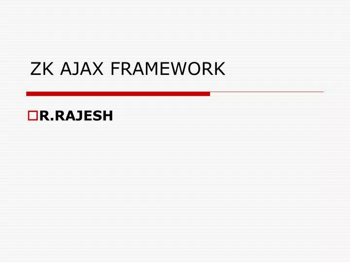 zk ajax framework