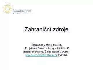 zahrani n zdroje