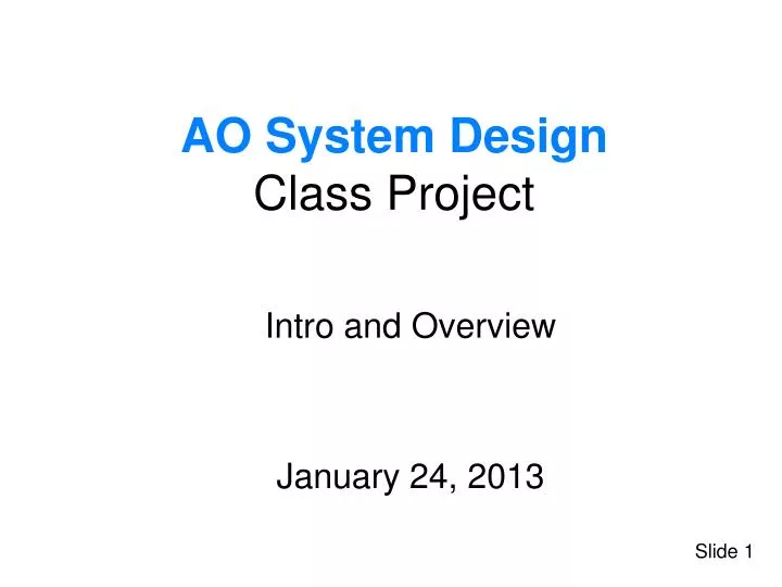 ao system design class project