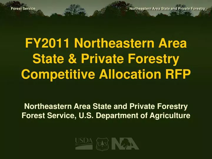 fy2011 northeastern area state private forestry competitive allocation rfp
