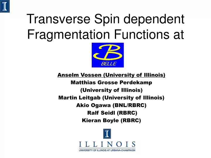 transverse spin dependent fragmentation functions at
