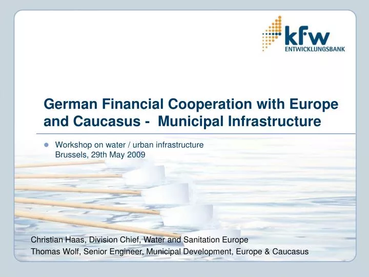 german financial cooperation with europe and caucasus municipal infrastructure