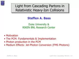 Light from Cascading Partons in Relativistic Heavy-Ion Collisions