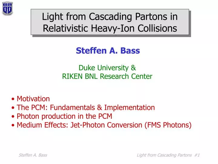 light from cascading partons in relativistic heavy ion collisions