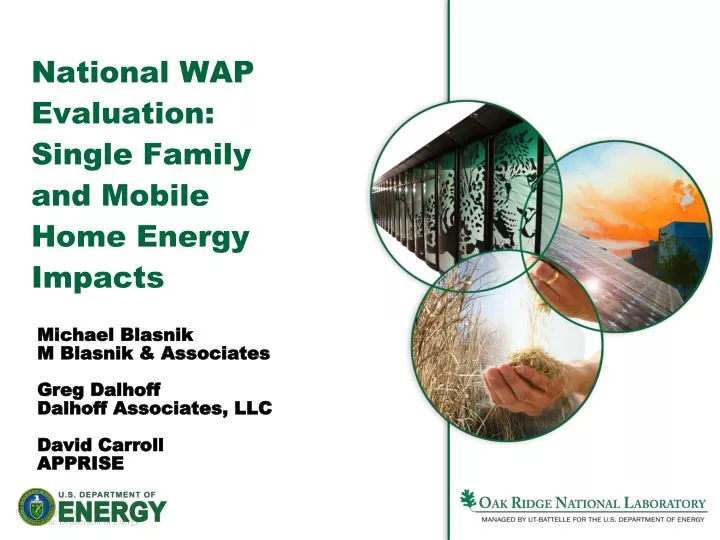 national wap evaluation single family and mobile home energy impacts