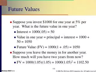 Future Values