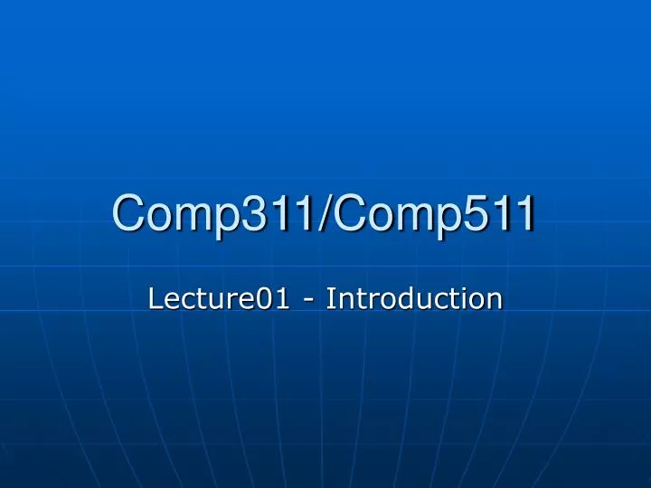 comp311 comp511