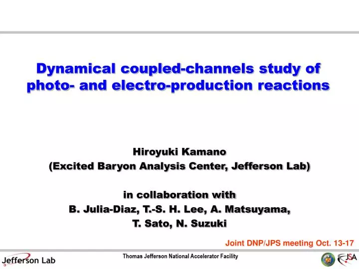 dynamical coupled channels study of photo and electro production reactions