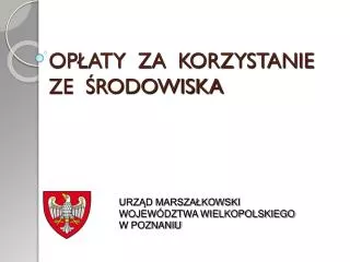 op aty za korzystanie ze rodowiska
