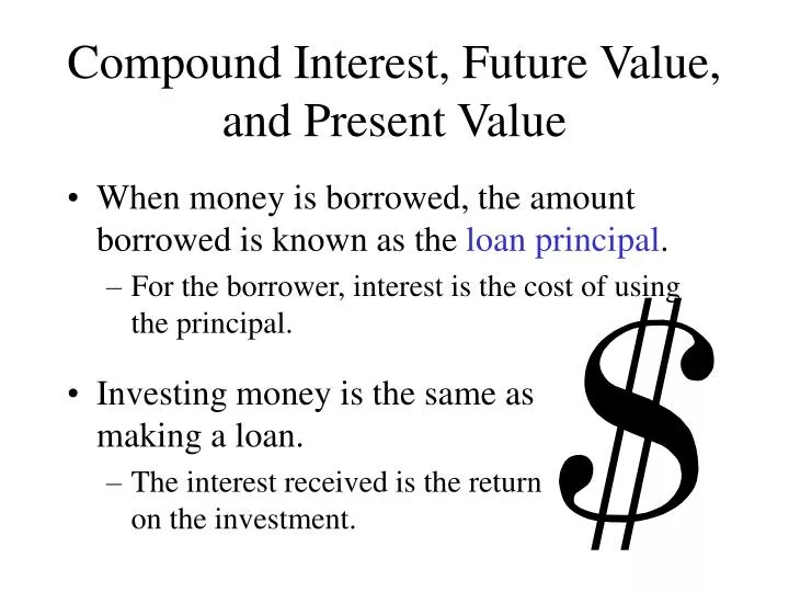 compound interest future value and present value