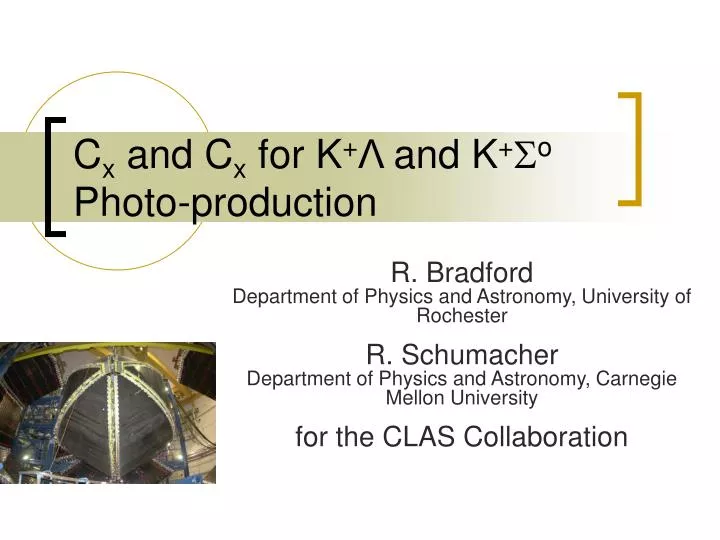 c x and c x for k and k s o photo production