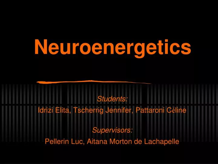 neuroenergetics