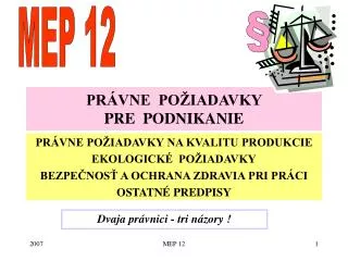 pr vne po iadavky pre podnikanie