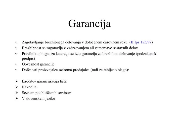 garancija