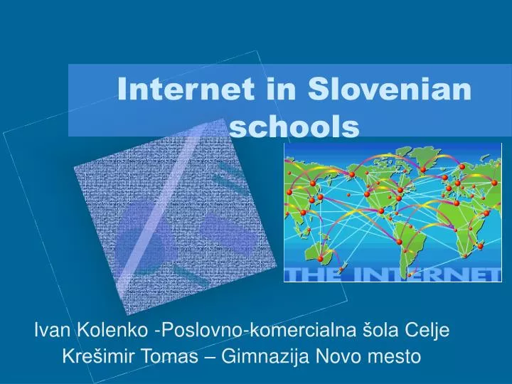internet in slovenian schools