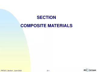 SECTION COMPOSITE MATERIALS