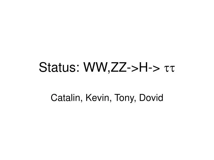 status ww zz h