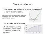 Slopes and Areas - slide 1