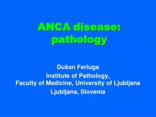 A NCA disease: pathology