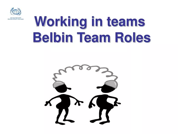 working in teams belbin team roles
