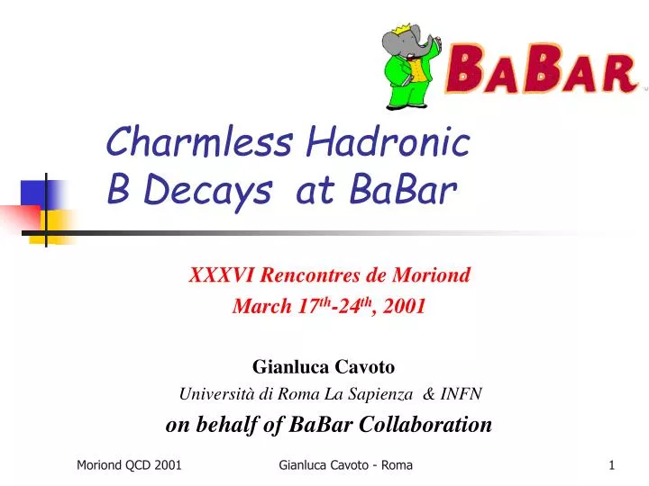 charmless hadronic b decays at babar
