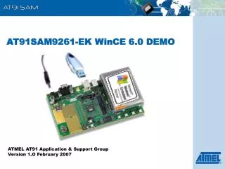 AT91SAM9261-EK WinCE 6.0 DEMO