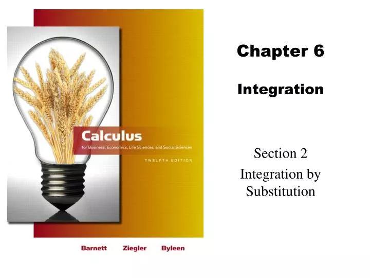 chapter 6 integration