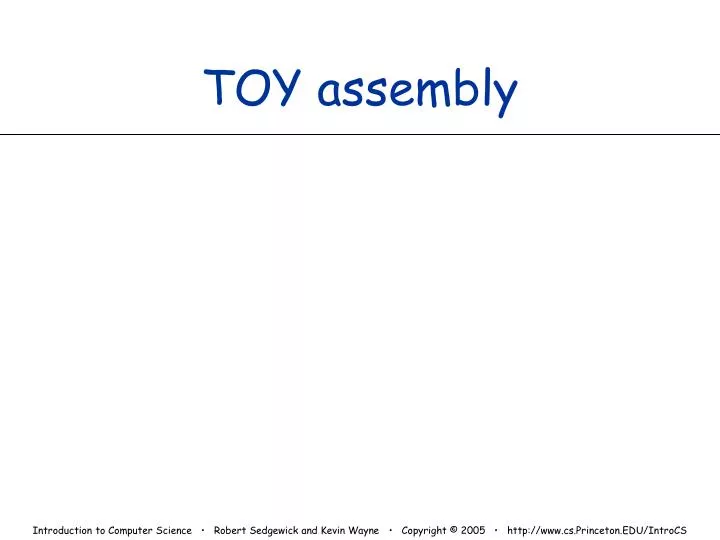 toy assembly
