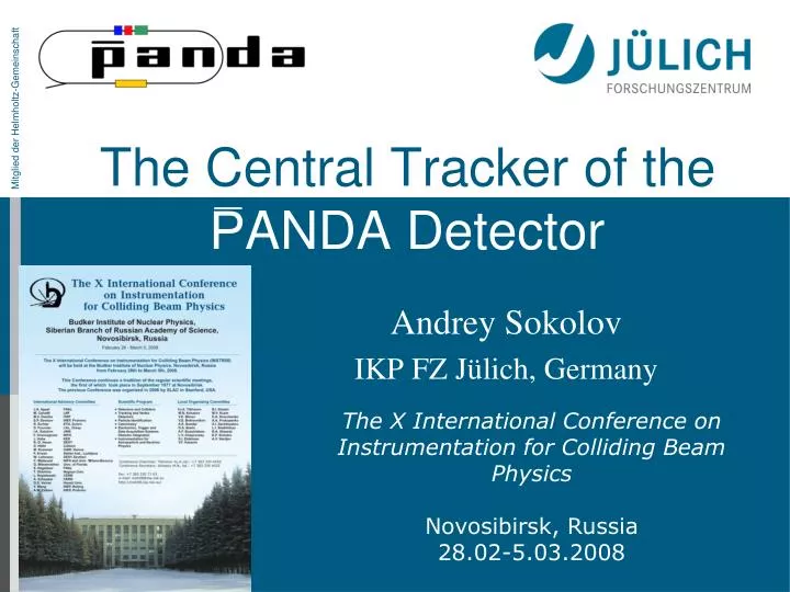 the central tracker of the p anda detector