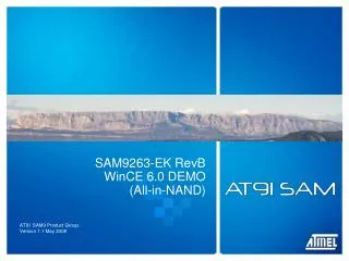 SAM9263-EK RevB WinCE 6.0 DEMO (All-in-NAND)