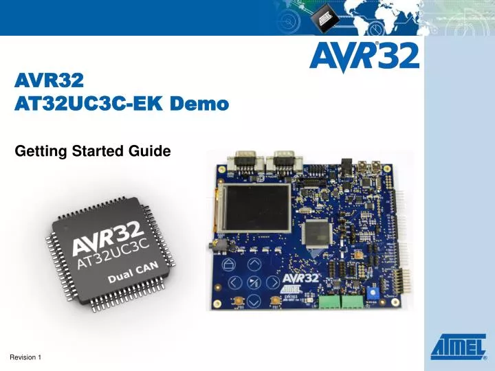 avr32 at32uc3c ek demo