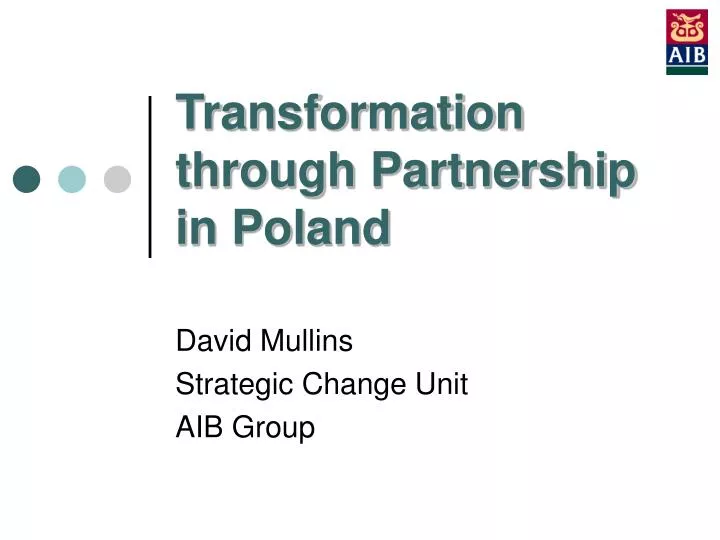 transformation through partnership in poland