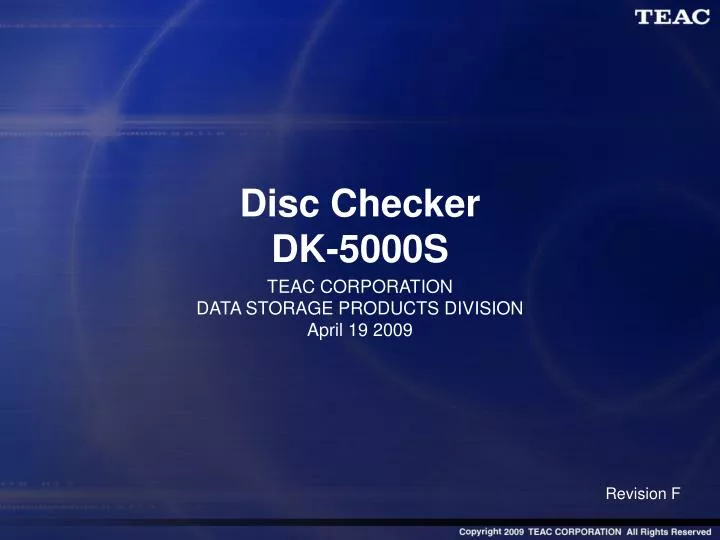 disc checker dk 5000s